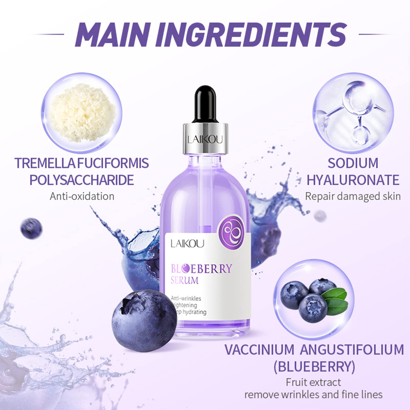 Amazon.com: Blueberry Face Serum Repair Acne Dark Spots